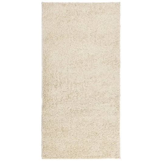 Teppich Shaggy Hochflor Modern Golden 100x200 cm