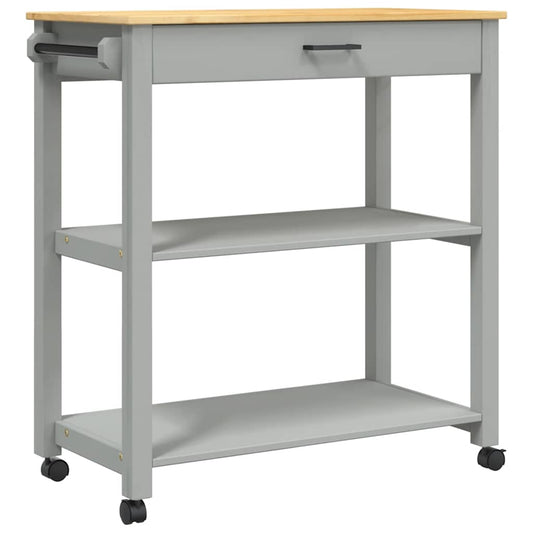 Küchenwagen MONZA 84x40x88,5 cm Massivholz Kiefer