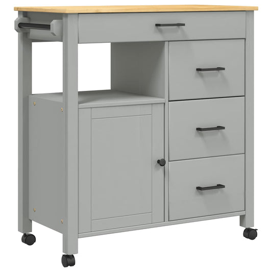 Küchenwagen MONZA 84x40x88,5 cm Massivholz Kiefer