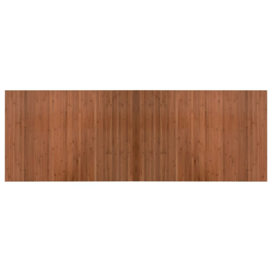 Tappeto rettangolare in bambù marrone, 70x200 cm
