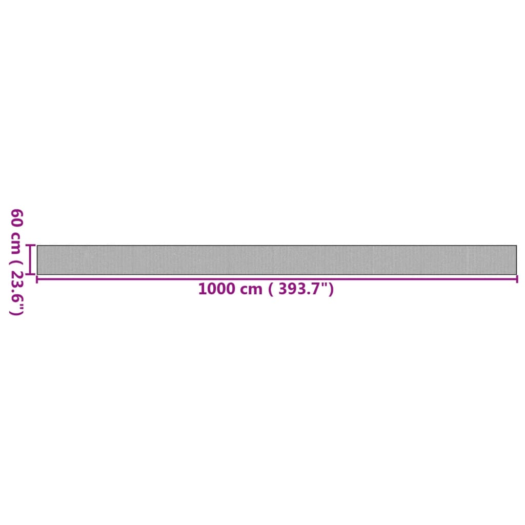 Teppich Rechteckig Natur 60x1000 cm Bambus