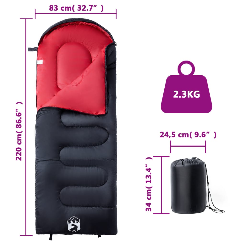 Schlafsack für Erwachsene Camping 3-4 Jahreszeiten
