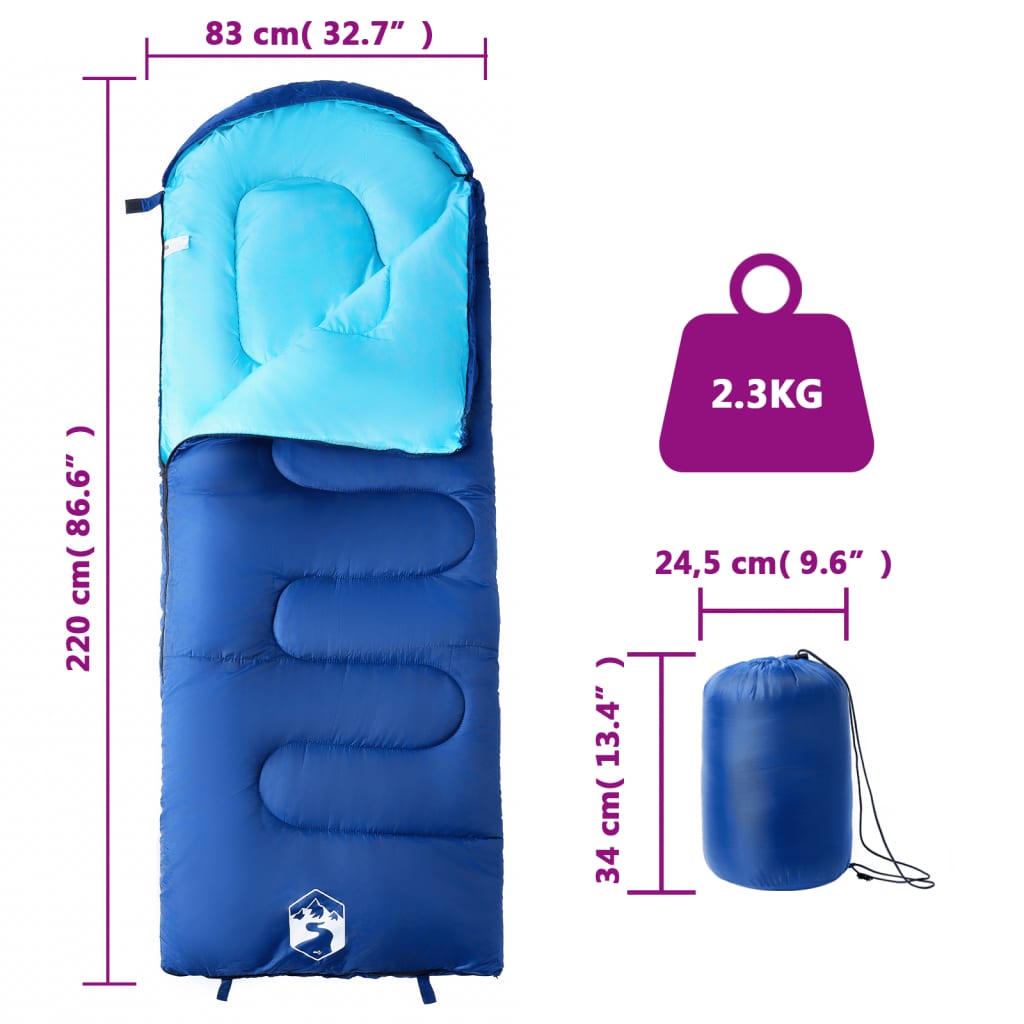 Schlafsack für Erwachsene Camping 3-4 Jahreszeiten