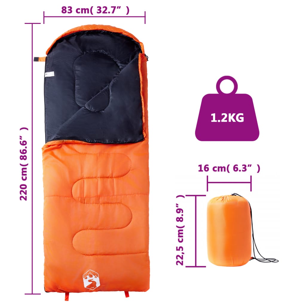 Schlafsack für Erwachsene Camping 3-4 Jahreszeiten