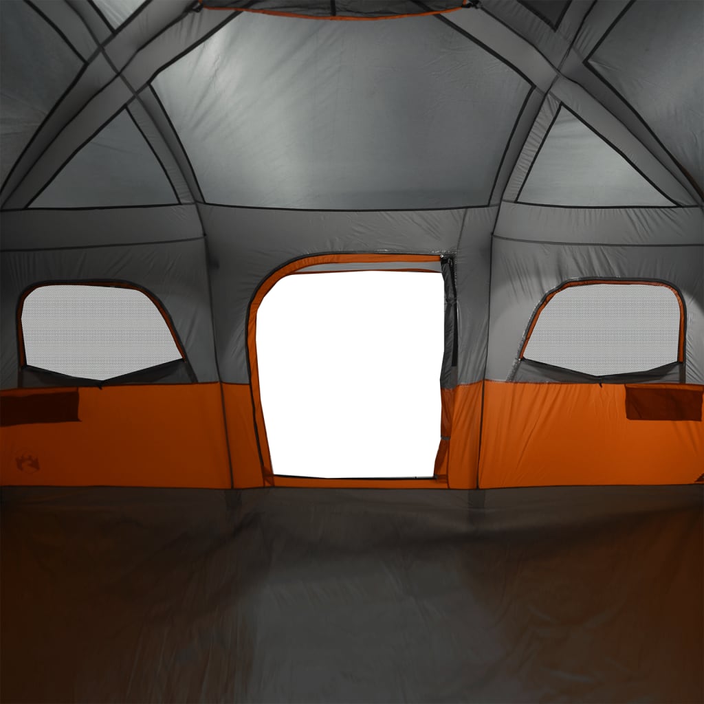 Familienzelt für 10 Personen Grau Wasserdicht