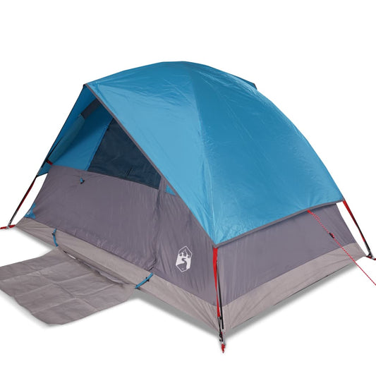 Tenda da campeggio a cupola per 2 persone, blu, impermeabile