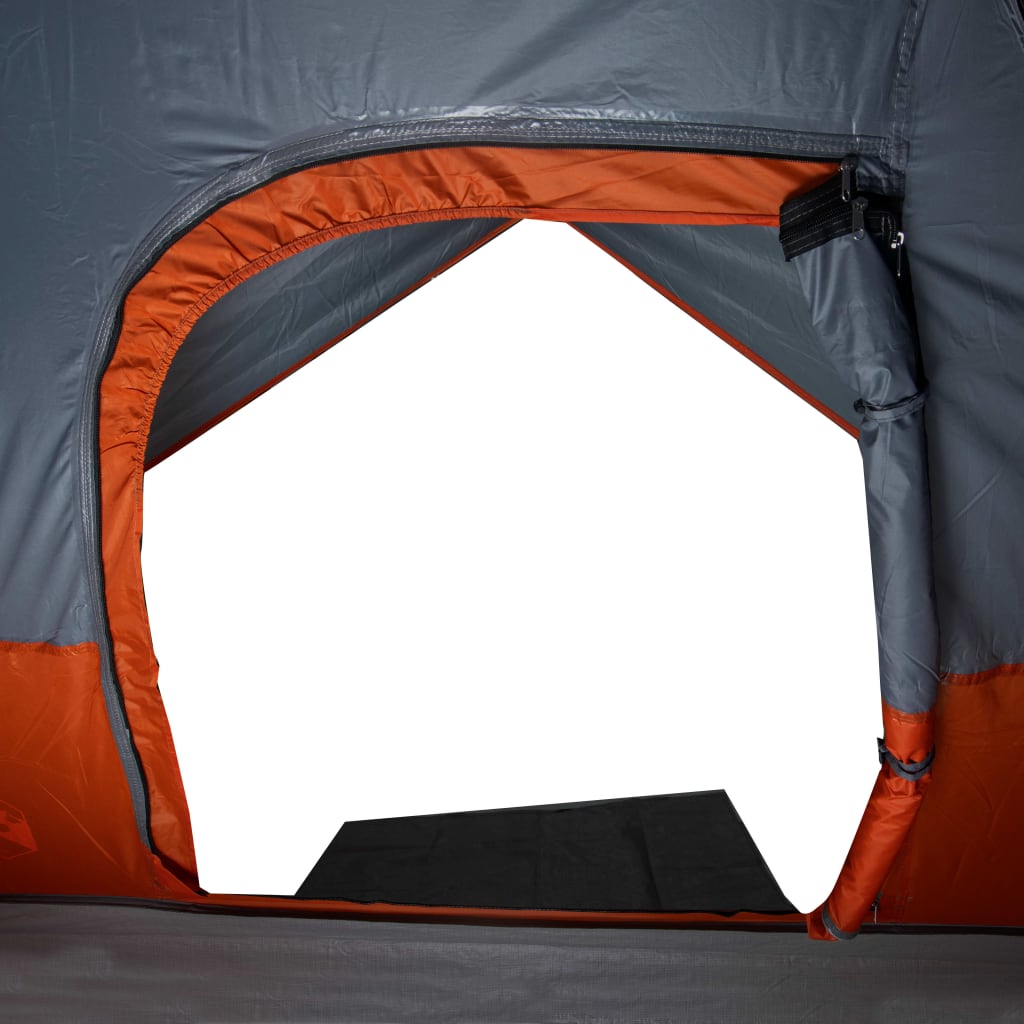 Tenda da campeggio a cupola per 4 persone, arancione, impermeabile