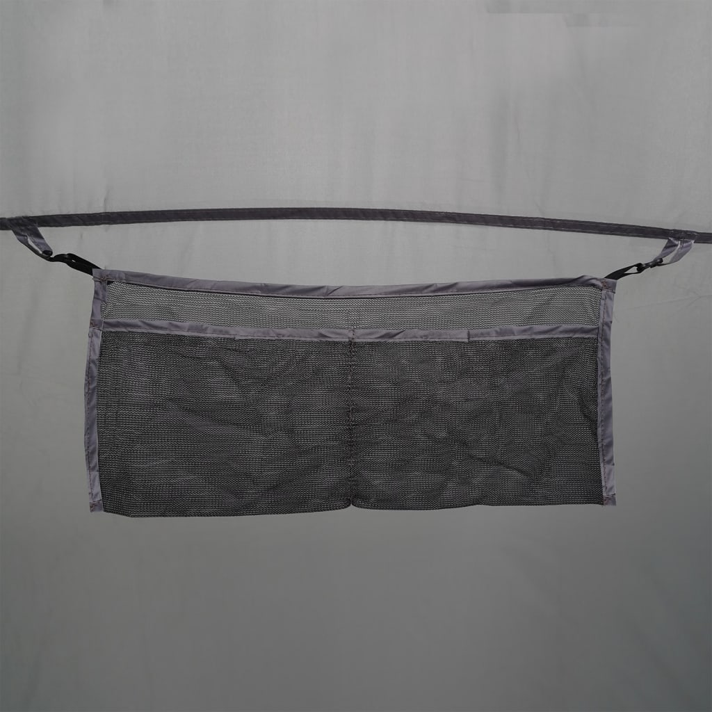 Tenda Tipi Family per 7 persone, grigia e arancione, impermeabile