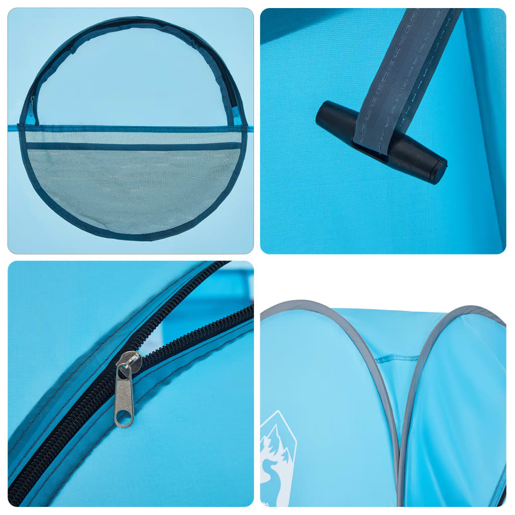 Tenda a scomparsa blu per la privacy, impermeabile