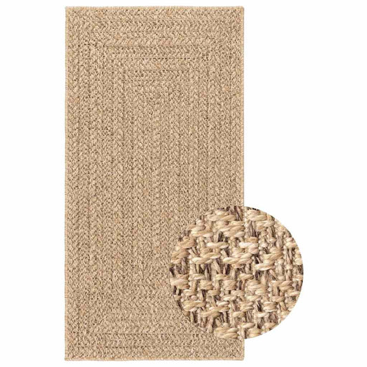 Teppich ZIZUR 100x200 cm Jute-Optik Indoor und Outdoor