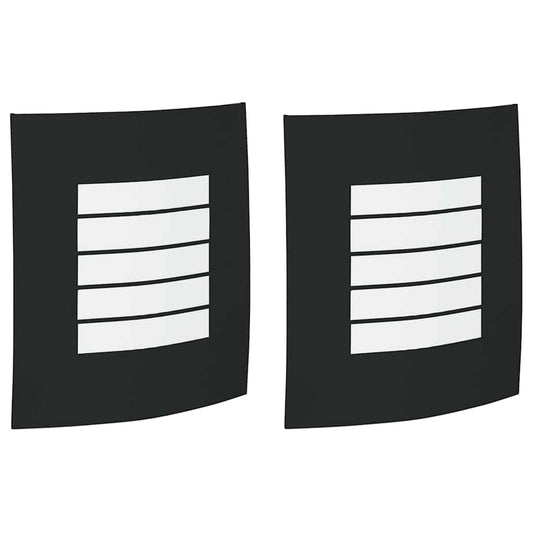 Außenwandleuchte 2 pcs Schwarz 23,5 x 9 x 26 cm