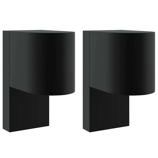 Außenwandleuchte 2 pcs Schwarz 12 x 7 x 15 cm Edelstahl