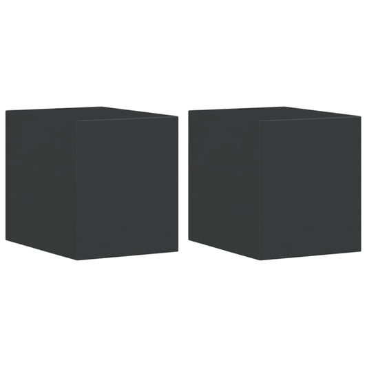 Außenwandleuchten 2 Stk. Schwarz Aluminiumdruckguss