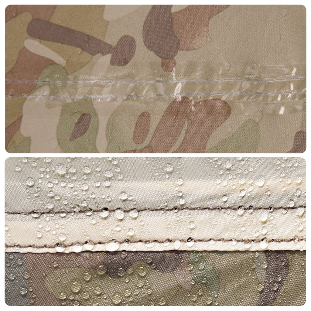 Tenda da pesca per 4 persone, motivo mimetico, sgancio rapido