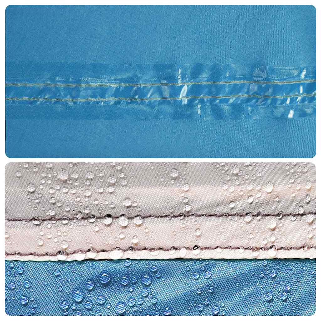 Paravento da campeggio blu 340x130 cm impermeabile