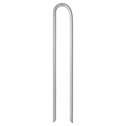 Zeltheringe 12 Stk. U-Form 37 cm Ø10 mm Verzinkter Stahl