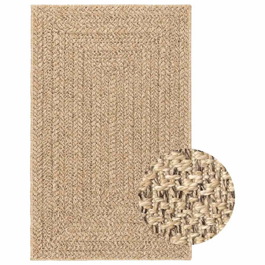 Tappeto ZIZUR Beige 160x230 cm Effetto Juta per Interni ed Esterni