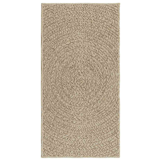 Tappeto ZIZUR Beige 60x110 cm Effetto Juta per Interni ed Esterni
