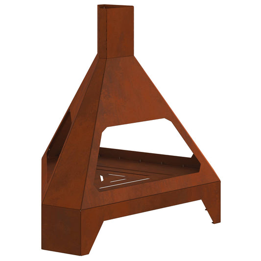 Braciere Braun 50 x 43 x 52 cm in acciaio resistente alle intemperie