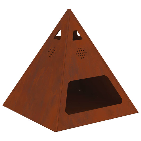 Braciere Braun 50 x 50 x 51 cm in acciaio resistente alle intemperie