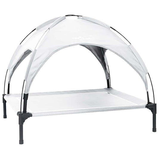 Hundebett Silber Grau 104 x 86 x 84,5 cm Stahl