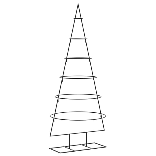 Albero di Natale in metallo per decorazioni, nero, 150 cm