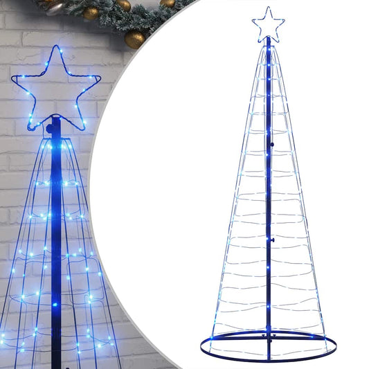 LED Weihnachtsbaum 200 LEDs Blau 180 cm