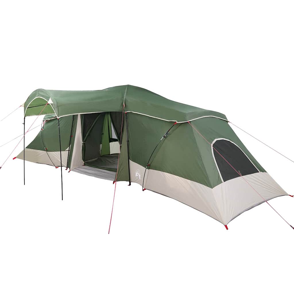 Tenda verde con tetto, 721 x 335 x 212 cm, poliestere