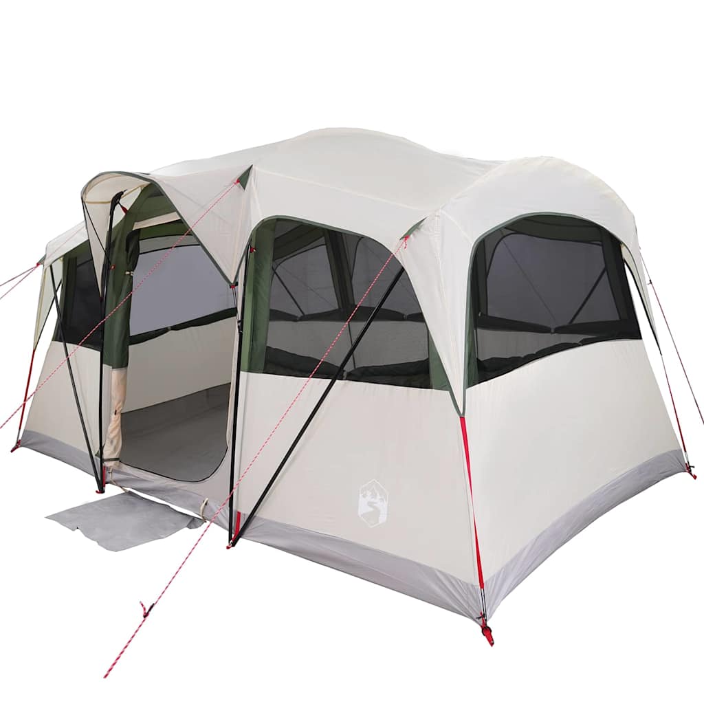 Tenda verde con tetto, 435 x 255 x 216 cm, poliestere