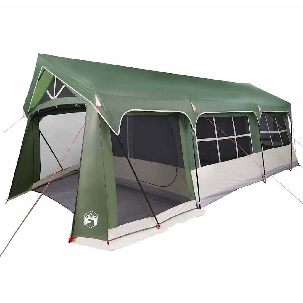 Tenda verde con tetto, 620 x 322 x 240 cm, poliestere