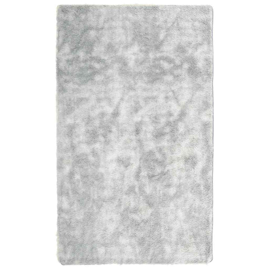 Tappeto Shaggy, pelo lungo, NAVARRA, grigio argento, 60x100 cm, poliestere