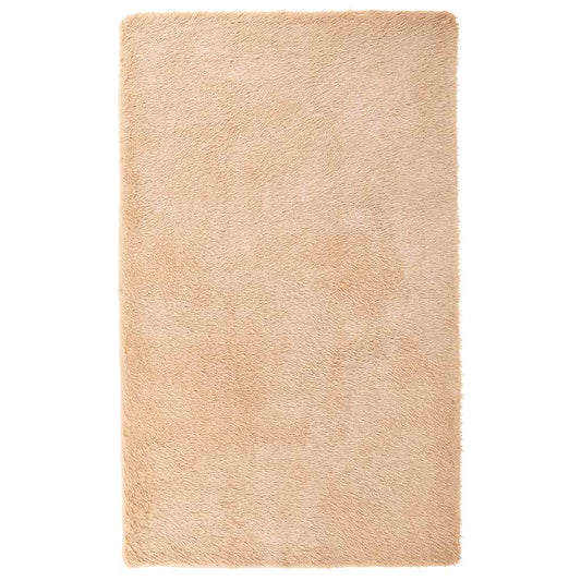 Teppich Shaggy Hochflor NAVARRA Beige 80x150 cm Polyester