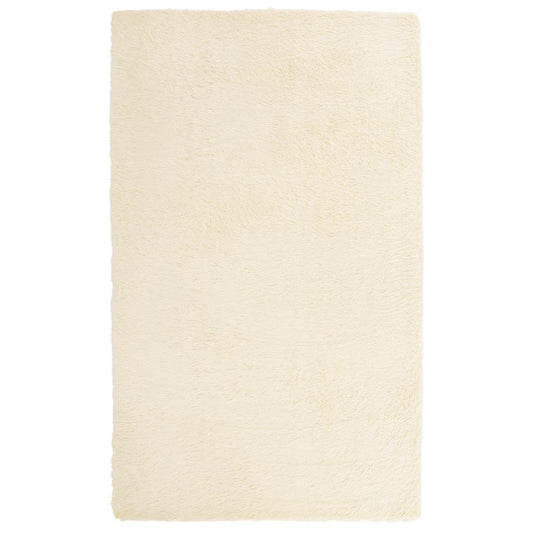 Teppich Shaggy Hochflor NAVARRA Creme 80x150 cm Polyester