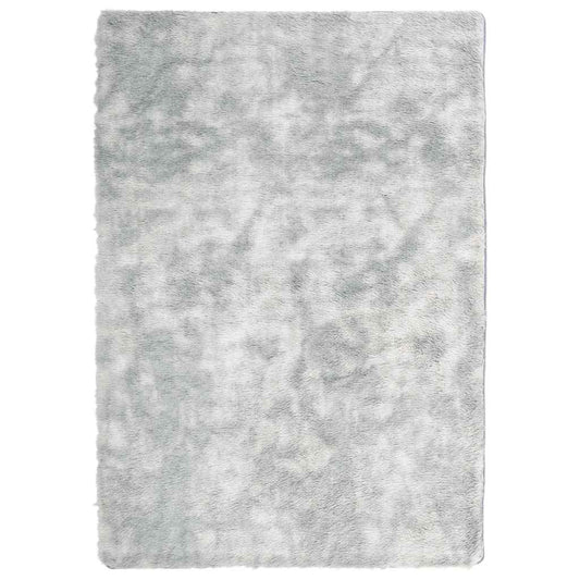 Teppich Shaggy Hochflor NAVARRA Silbergrau 120x170 cm Polyester