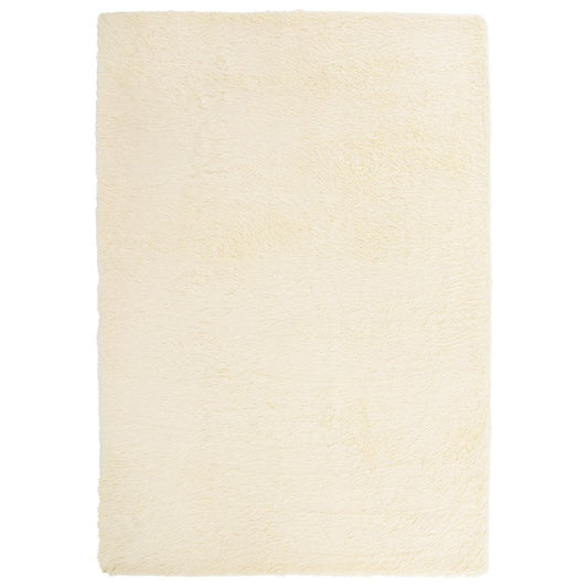 Teppich Shaggy Hochflor NAVARRA Creme 160x230 cm Polyester
