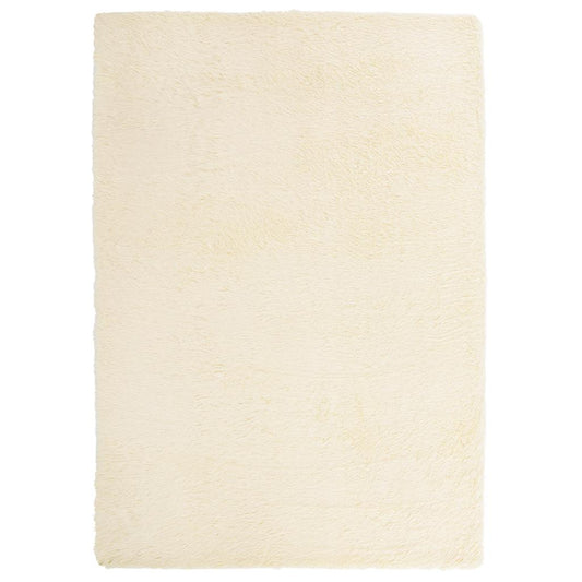 Teppich Shaggy Hochflor NAVARRA Creme 240x340 cm Polyester