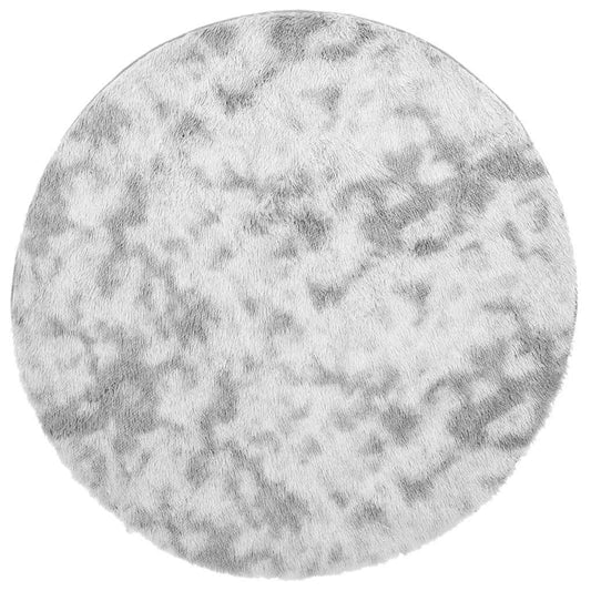 Teppich Shaggy Hochflor NAVARRA Silbergrau 200x200 cm Polyester