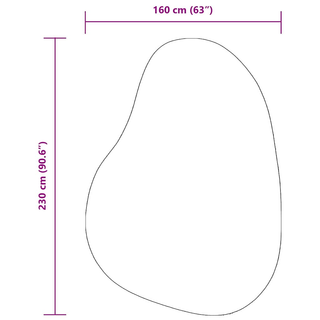 Teppich HUARTE Grau 160 x 230 cm Polyester