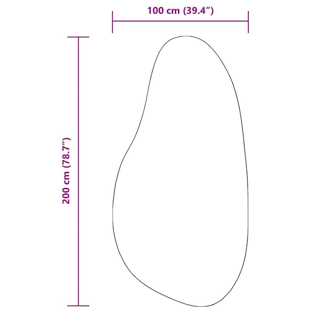 Teppich HUARTE Schwarz 100 x 200 cm Polyester