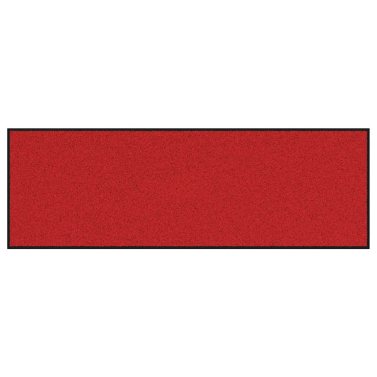 Fußmatte Rot und Schwarz 60 x 180 cm Polypropylen und Vinyl