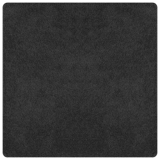 Tappeto antiscivolo a pelo lungo, grigio scuro, 200 x 200 cm, PP