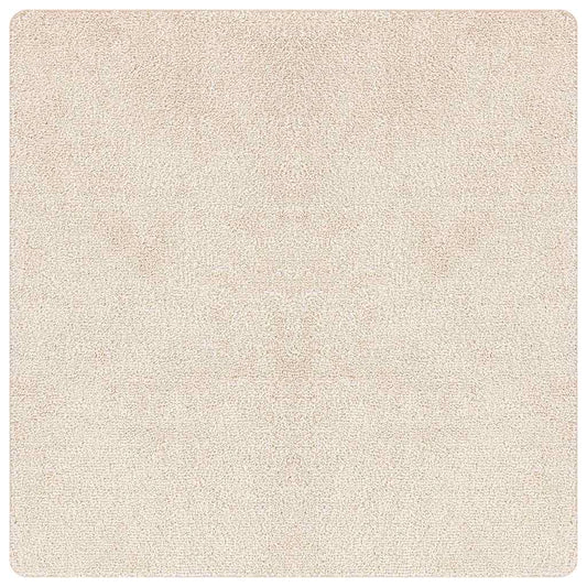 Anti-Rutsch Shaggy Teppich Creme 200 x 200 cm PP