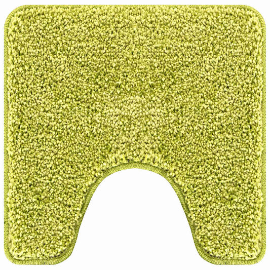 Rutschfeste Badematte mit Toilettenausschnitt Grün 50 x 50 cm