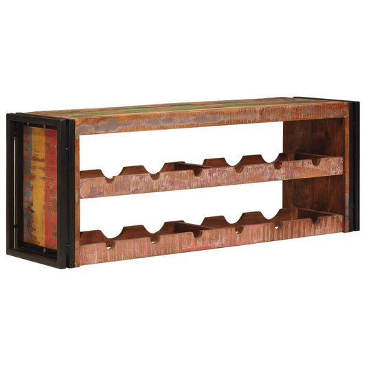 Weinregal Braun 100 x 45 x 33 cm Massives Altholz