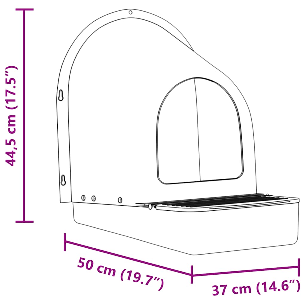 Hühnernistkästen 4 Stk. Wandmontiert Dunkelgrün Kunststoff