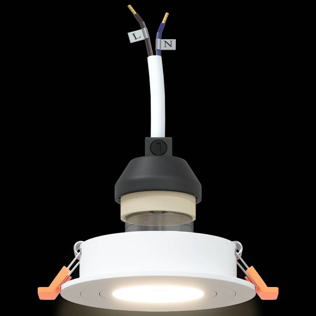 Spotlight 6 pcs Weiß 9 x 9 x 2 cm Aluminium