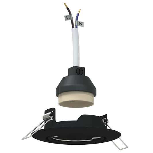 Spotlight 6 pcs Schwarz 9 x 9 x 2,5 cm Metall