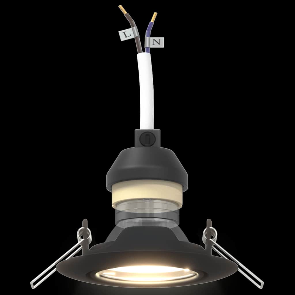 Spotlight 6 pcs Schwarz 9 x 9 x 2,5 cm Metall