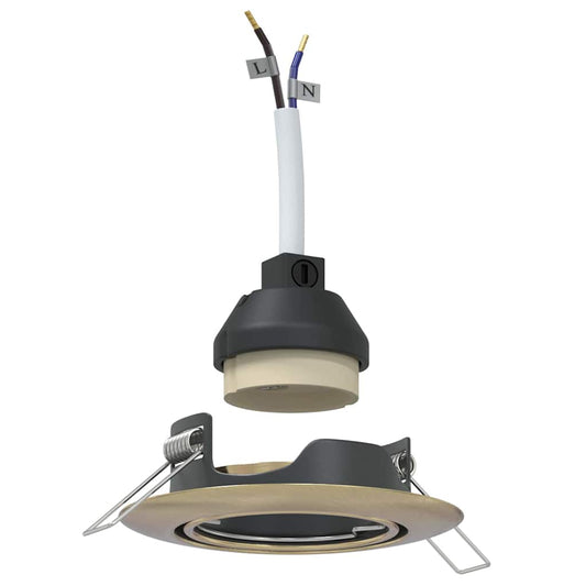 Spotlight 6 pcs Messing 9 x 9 x 2,5 cm Metall