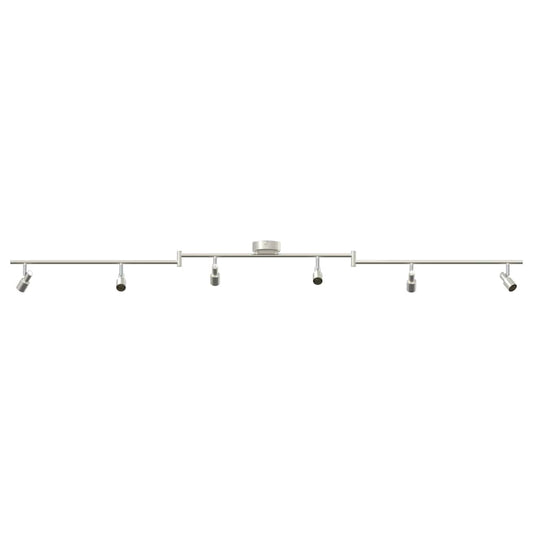 Deckenstrahler Gebürstetes Nickel 176.5 x 9.5 x 14 cm Stahl